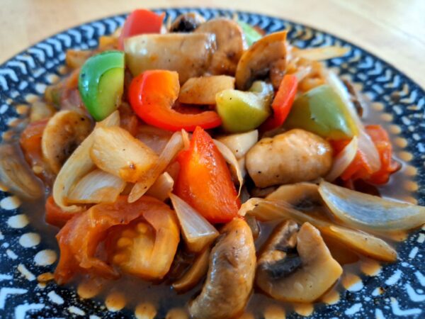 Sweet and Sour Pilze (vegetarisch)