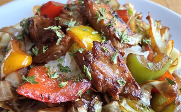 Pommes vegetarisches Menü